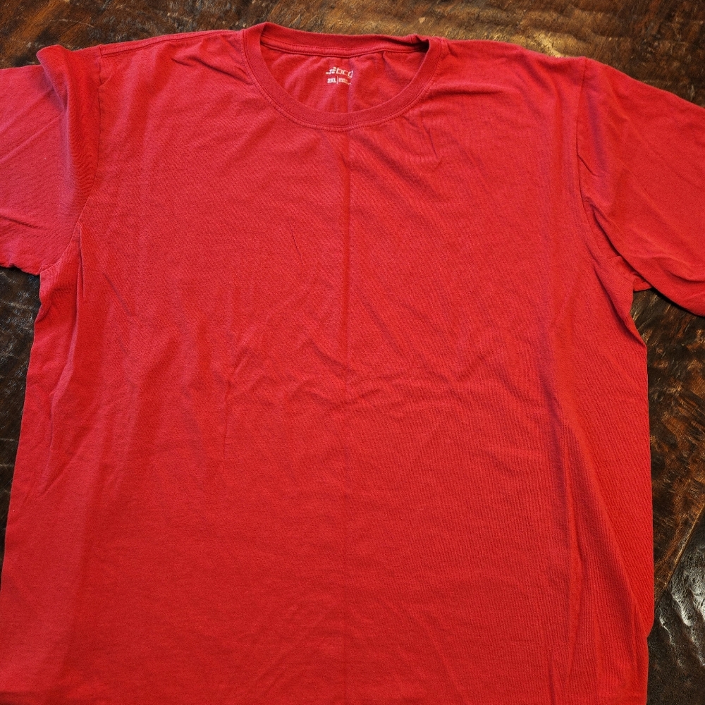 BCG T-Shirt LOT OF 2 Mens 2XL Short Sleeve Red, Green Preowned - Like NEW